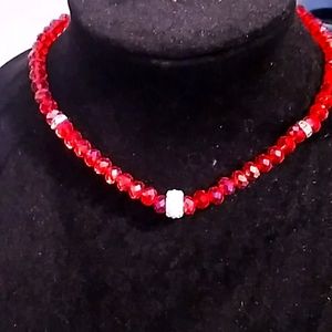 Fashion Jewelry Pink Beaded Necklace